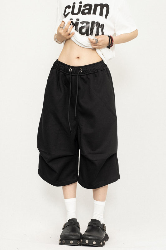 Pleated Culotte Pants