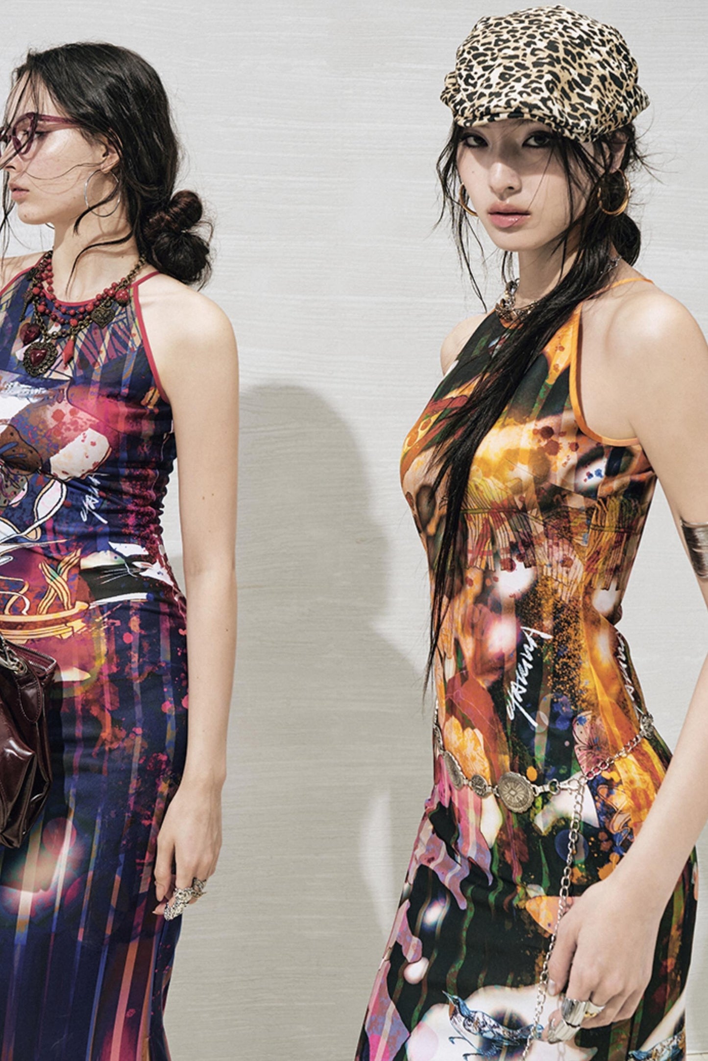 Botanical Slit Dress