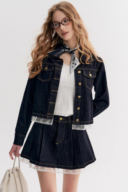 Lazy Romantic Denim Jacket Set-Up