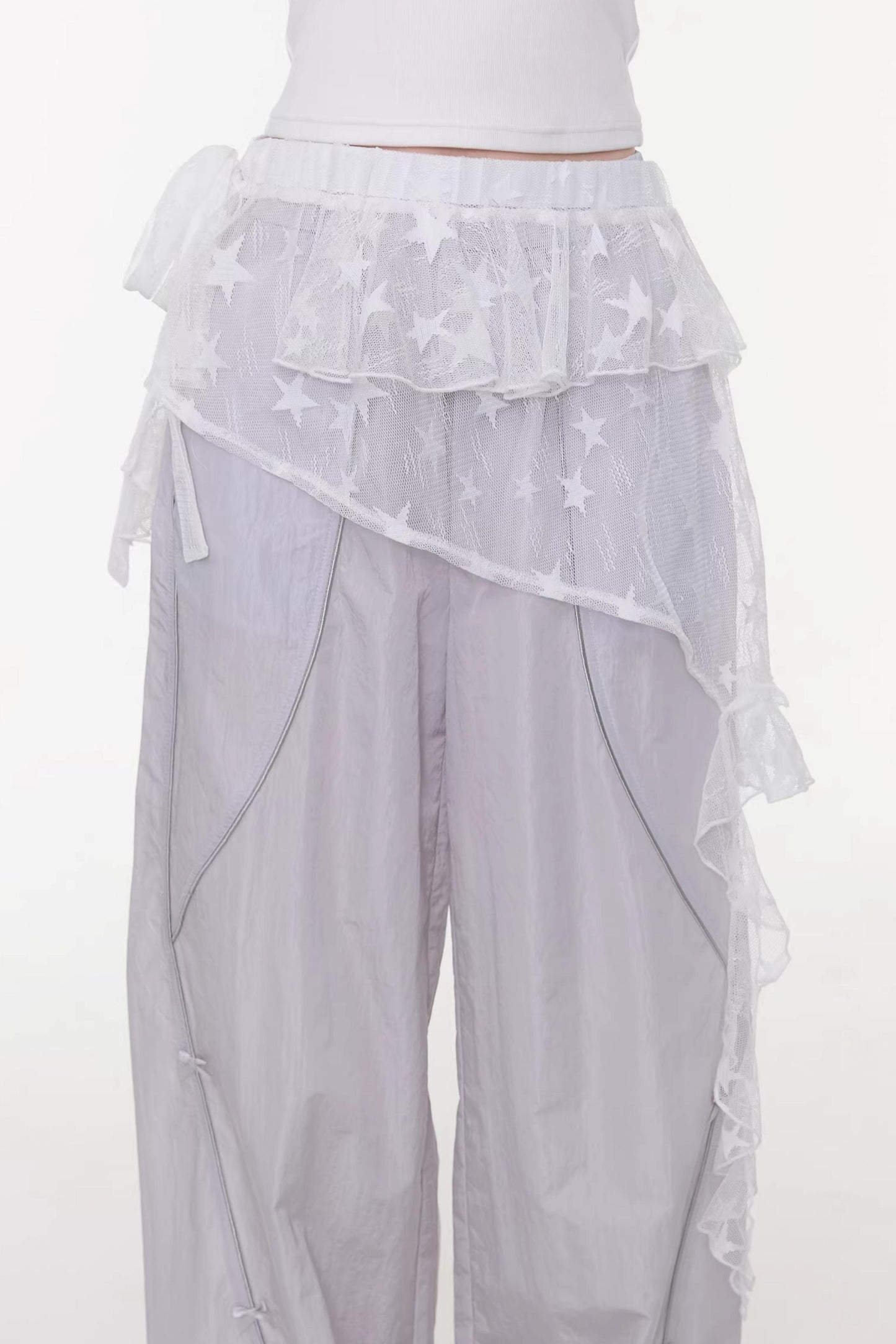 Star Lace Layered Skirt