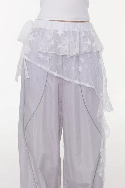 Star Lace Layered Skirt