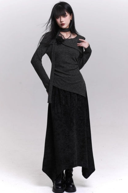 Ghostly Knit Suit Skirt Set-Up