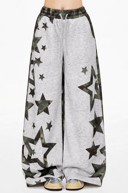 Retro Camouflage Fleece Sweatpants