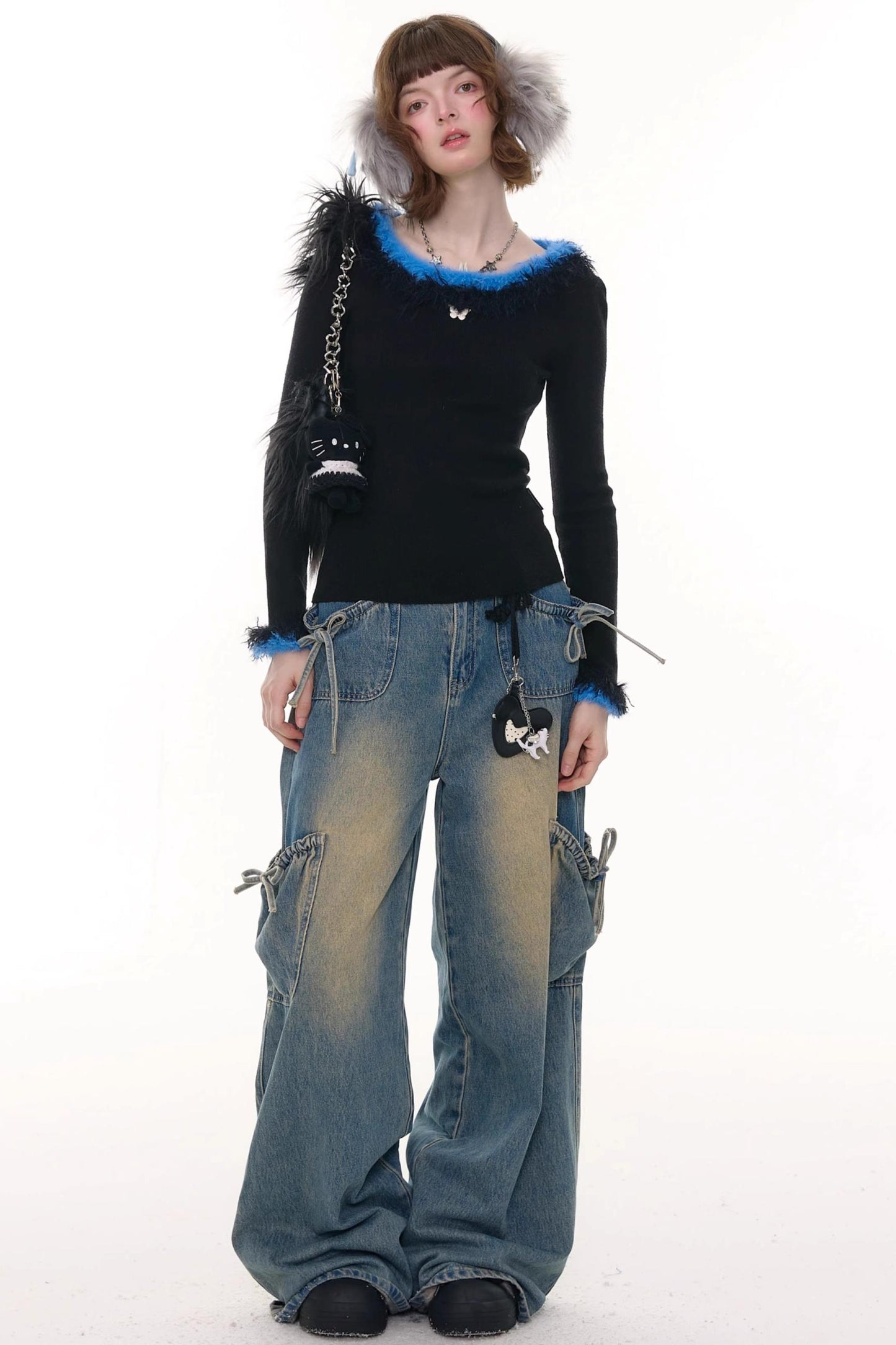 American Retro Knitted Sweater