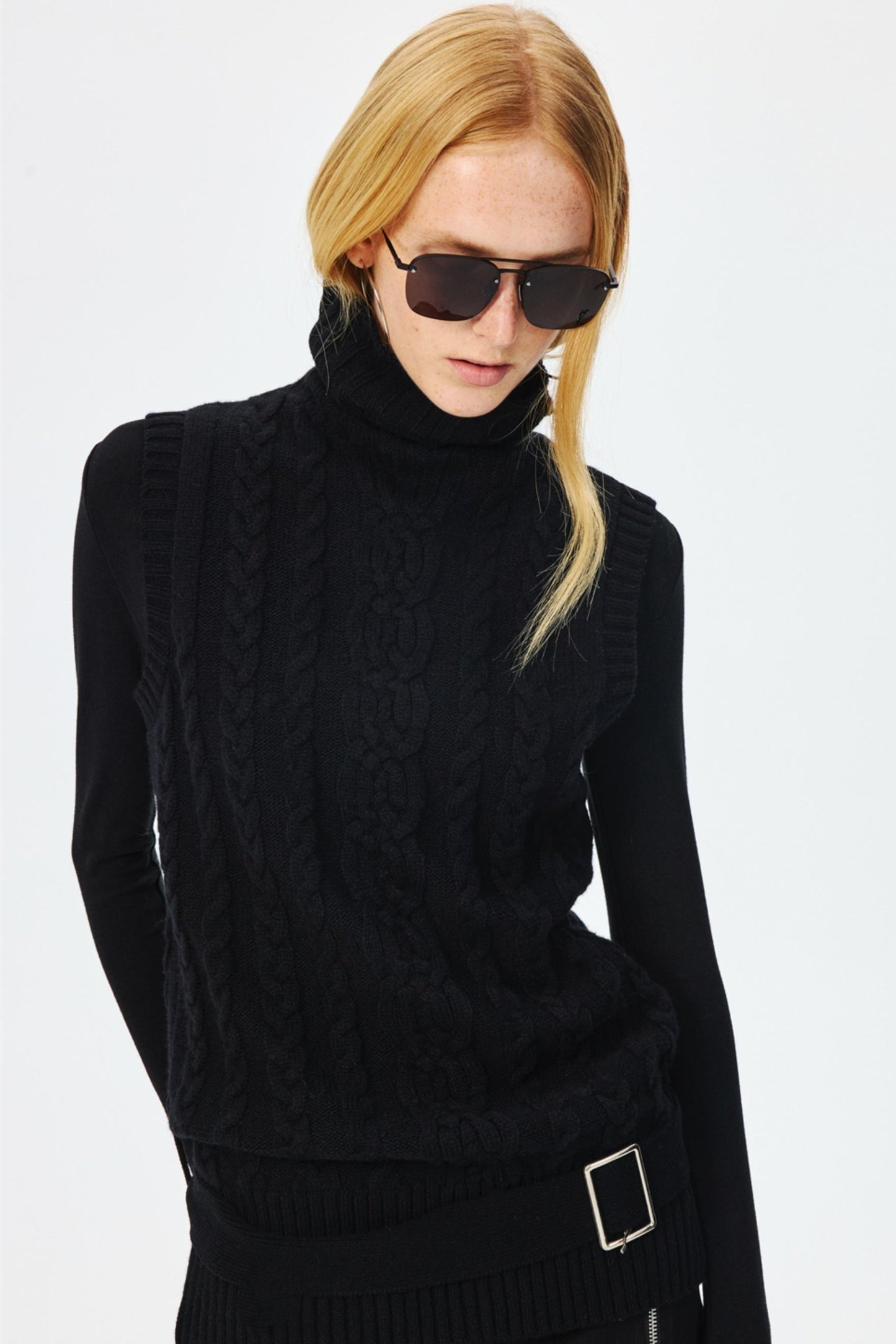 Luxury Merino Wool Turtleneck Top