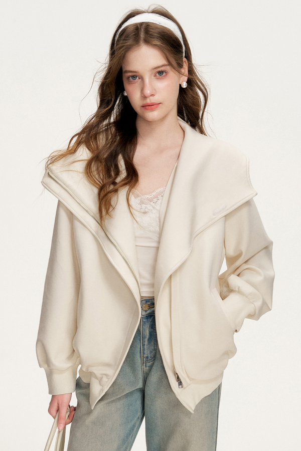 Hooded Double-Zip Jacket