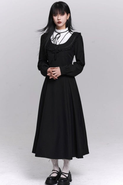 Gothic Black Long Dress