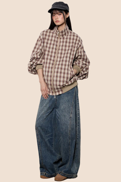 Bath Style Reversible Plaid Jacket