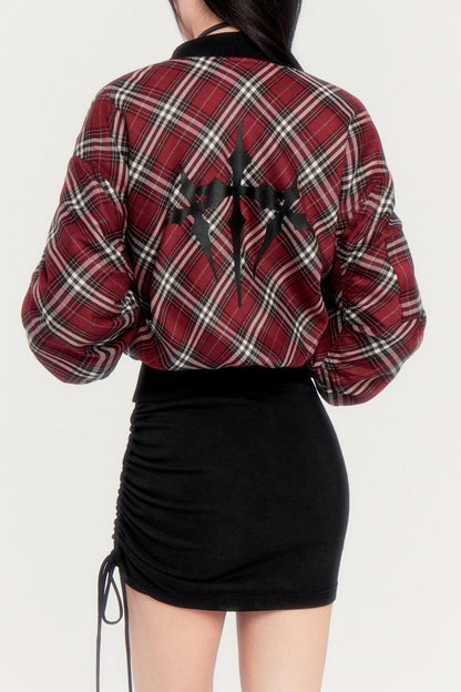 Reversible Plaid Plush Jacket