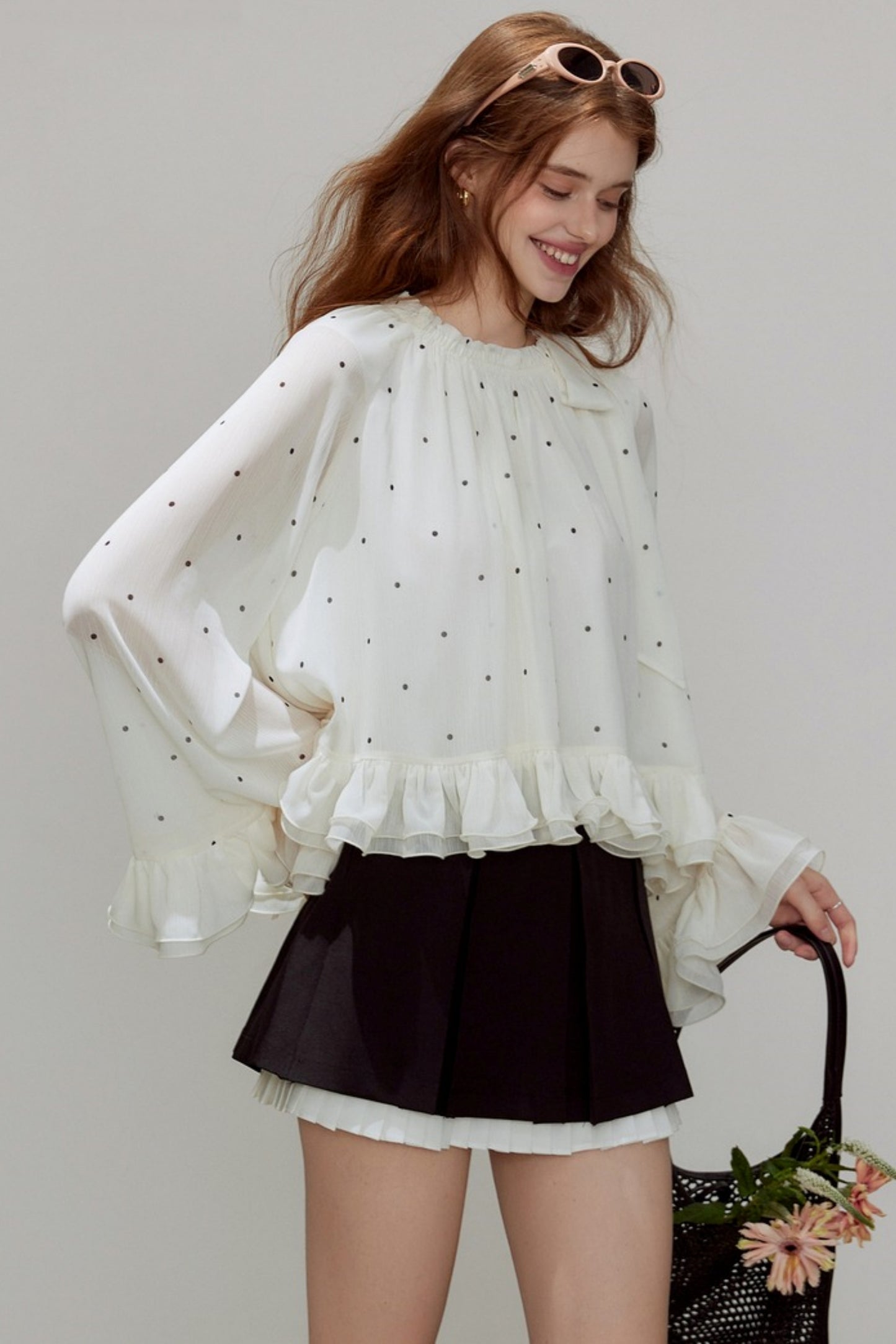 Autumn Ruffled Chiffon Shirt
