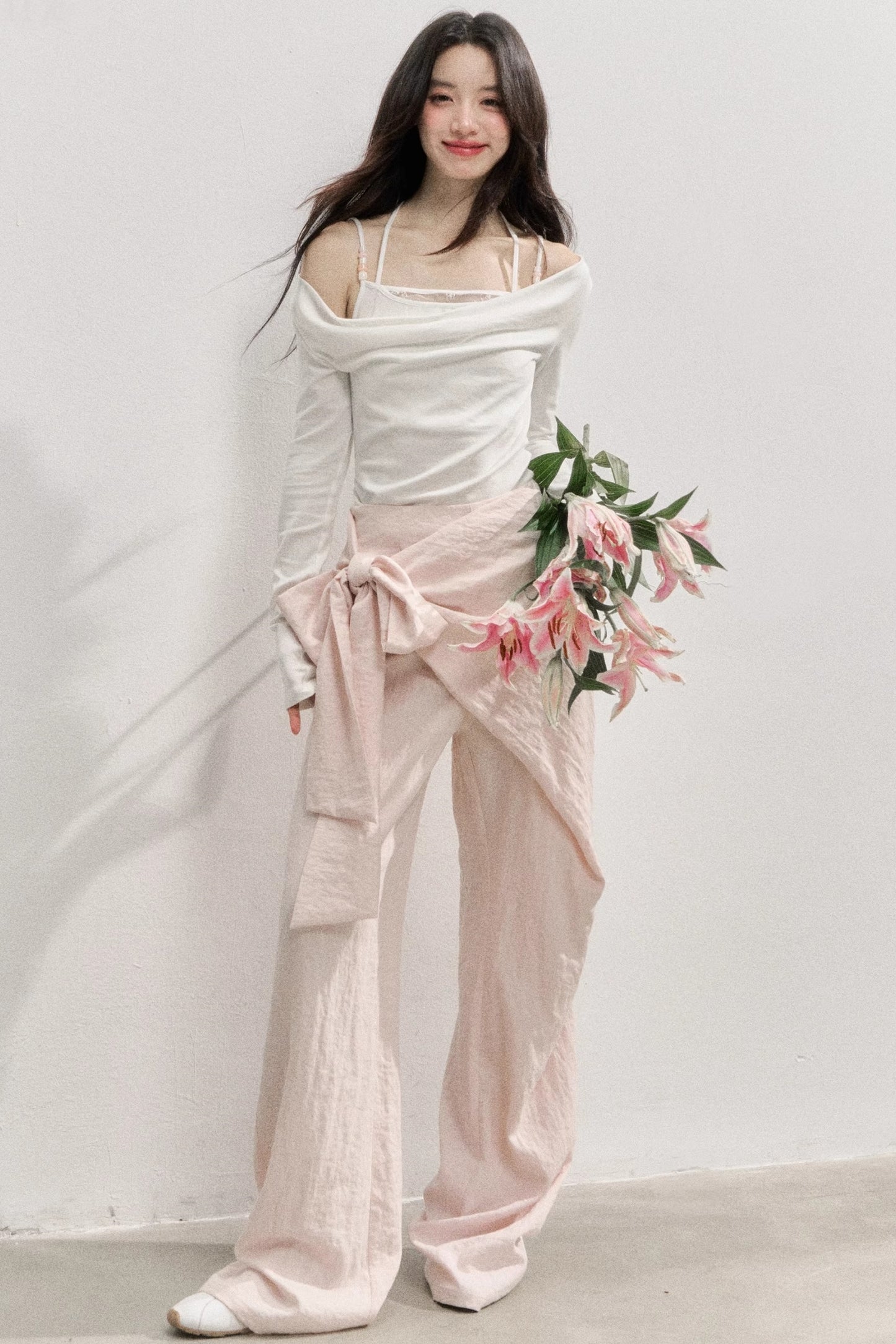 Pink Comfort Apron Pants