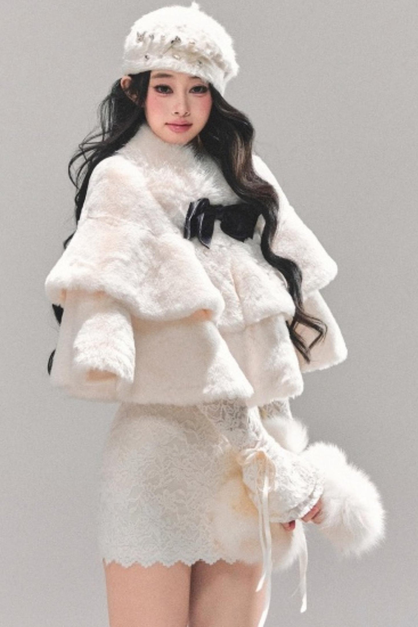 French Winter Cape Coat