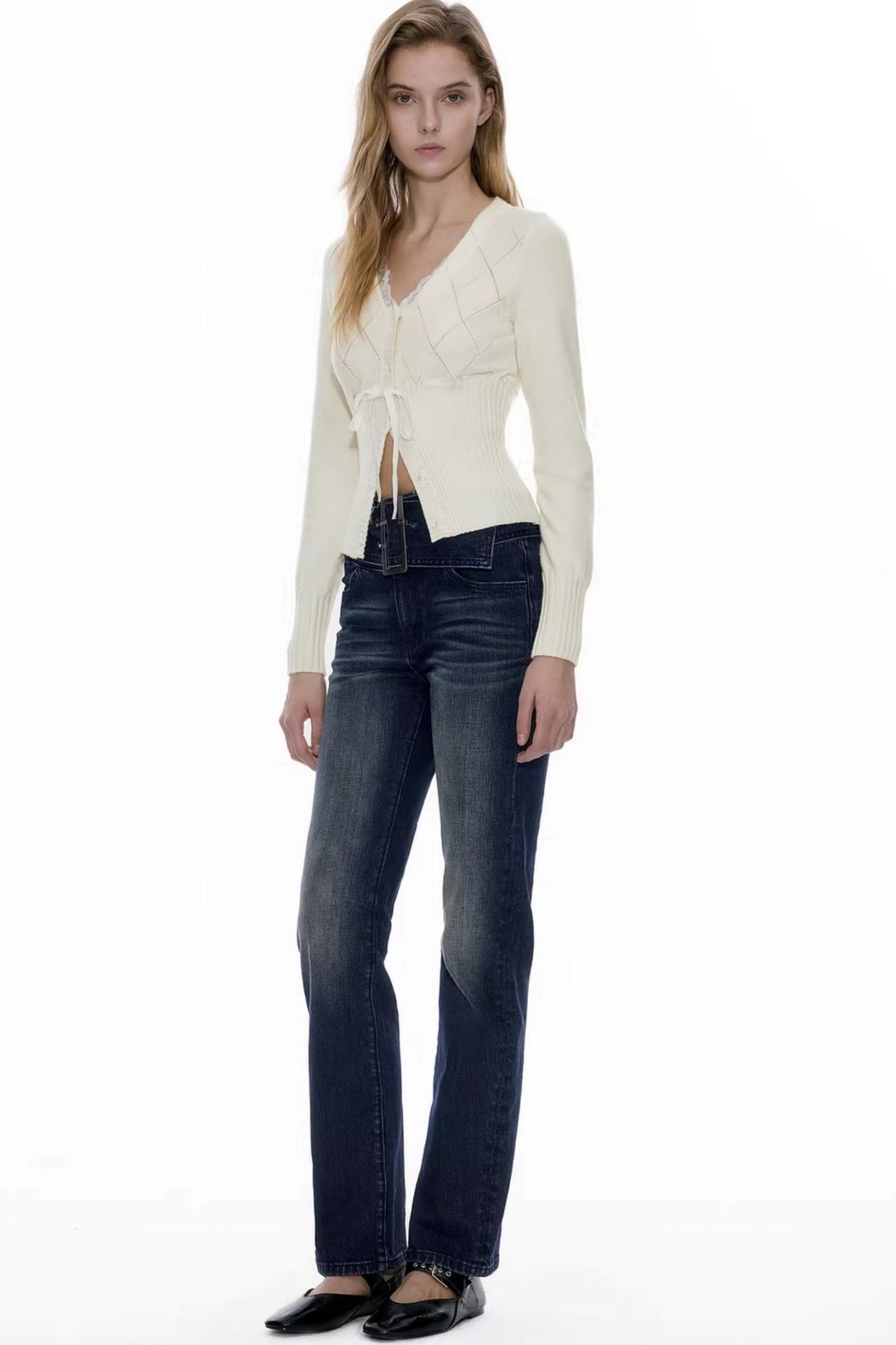 French Lace V-Neck Cardigan