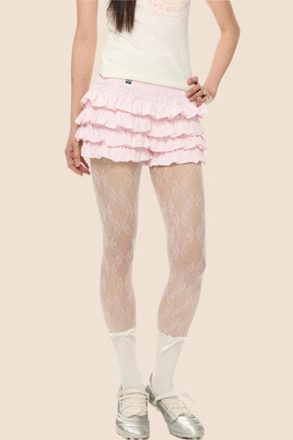 French Fluffy High-Waist Skirt