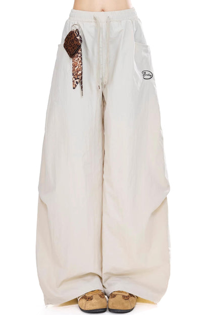 레트로 레오파드 카고 바지