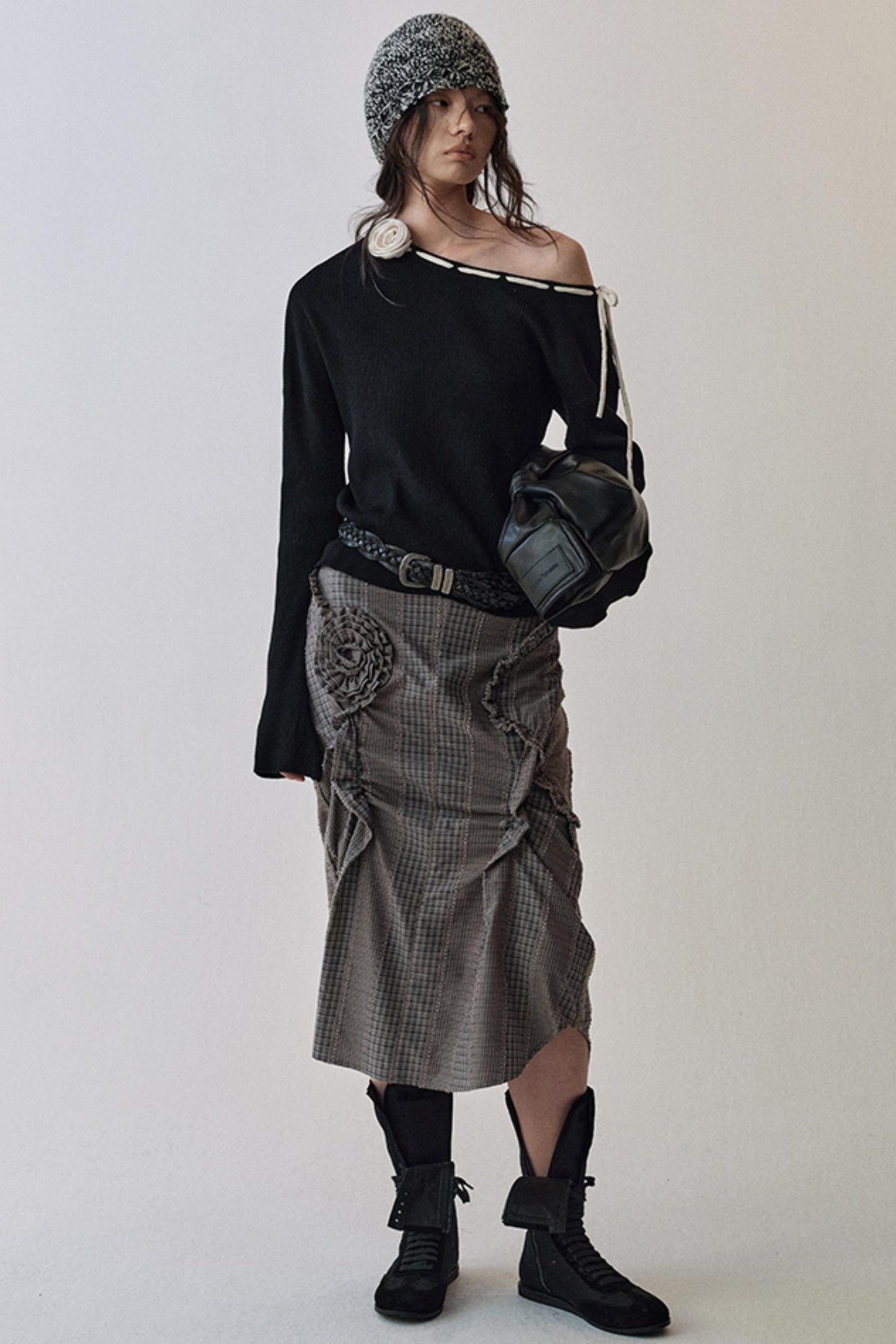 Rose Flower Knitted Top