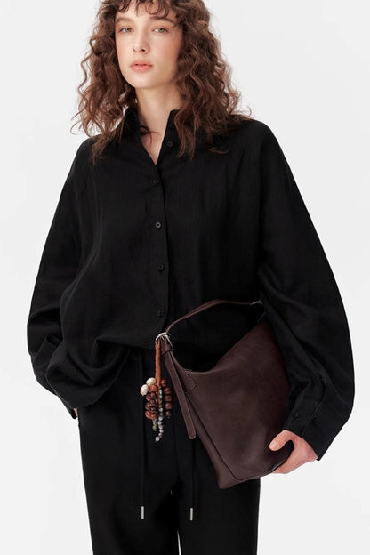 Chinese Style Linen Shirt & Pants Set-Up