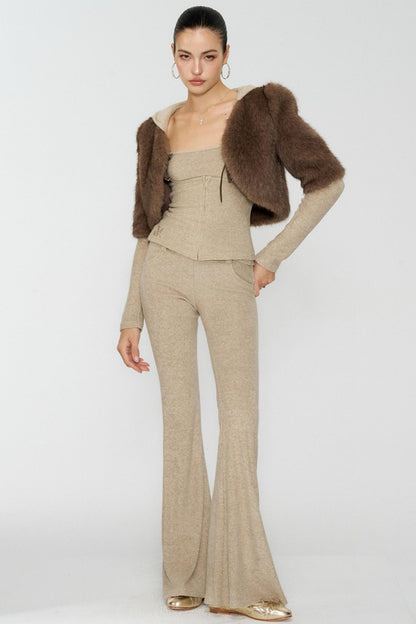 Girl Devil Horn Fleece Set-Up