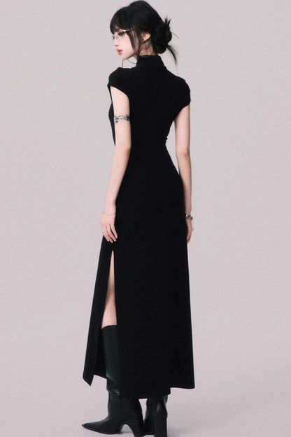 Retro Mermaid Lace Cheongsam Dress