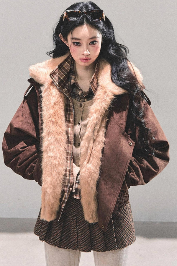 Plaid Padded Cotton Jacket