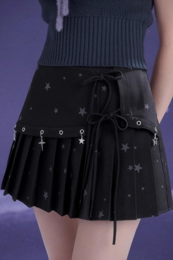 Dark Star Pleated Skirt