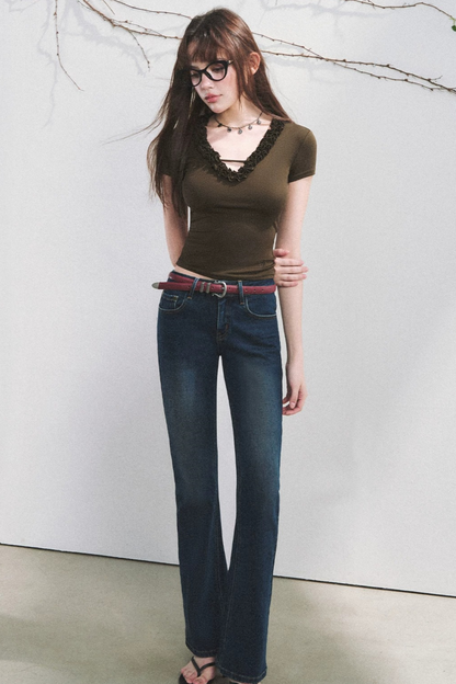 Blusa de lyocell con volantes Nube