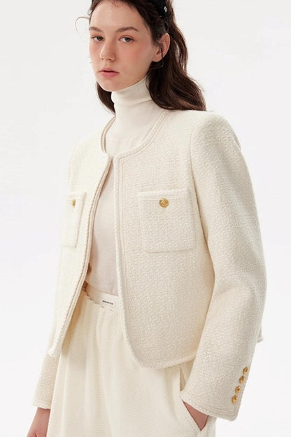 French Tweed Wool Jacket