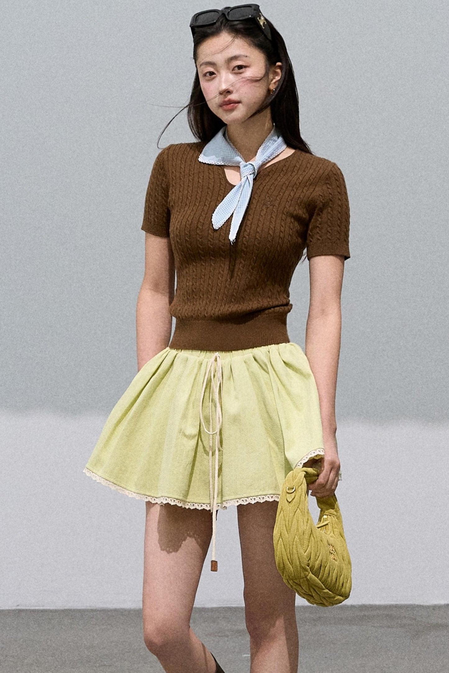 Soft Wool V-Neck Knit Top