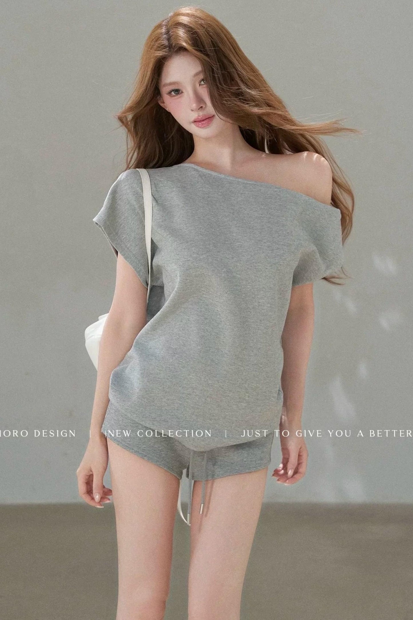 Three-Dimensional Twist Shoulder Top