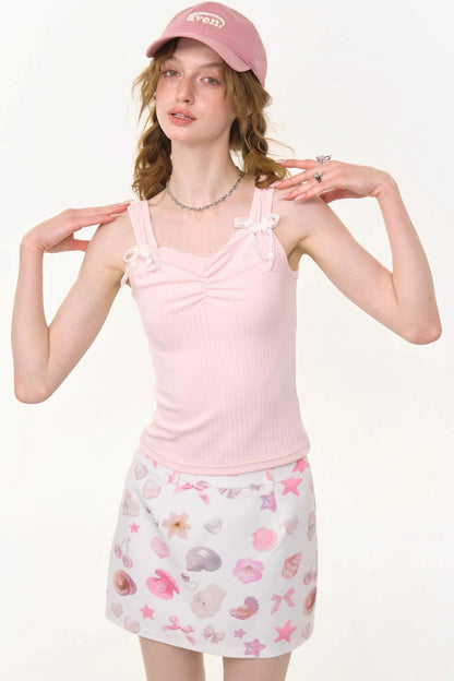 Retro Chic Bow Tank Top