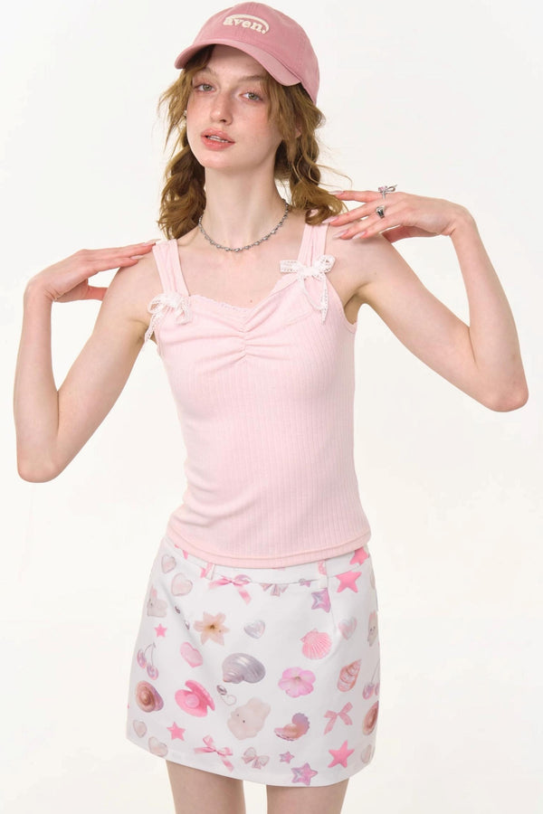 Retro Chic Bow Tank Top