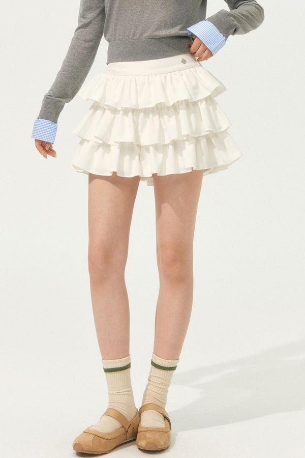 Layered Lace A-Line Culottes