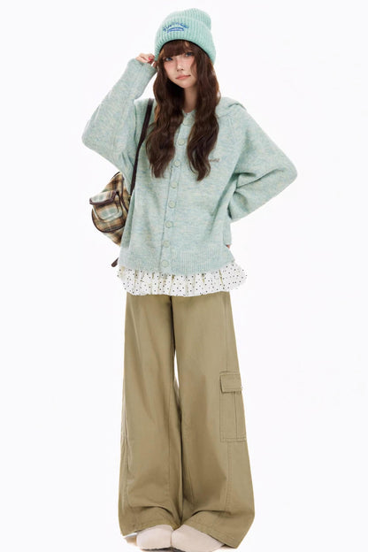 Retro Denim Wide-Leg Jeans