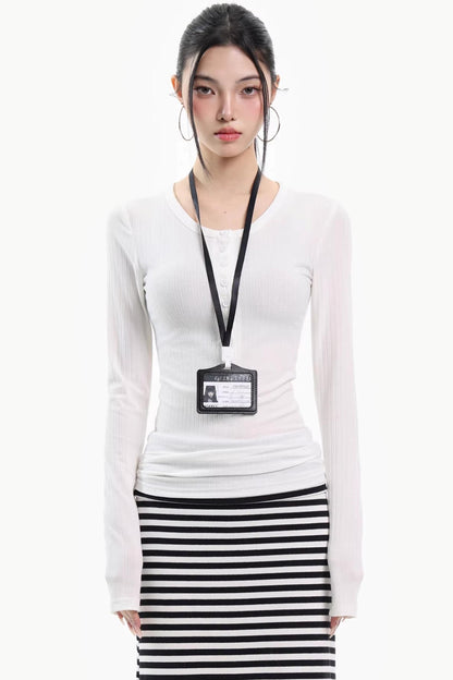 Spring Slim-Fit Inner Layering Top