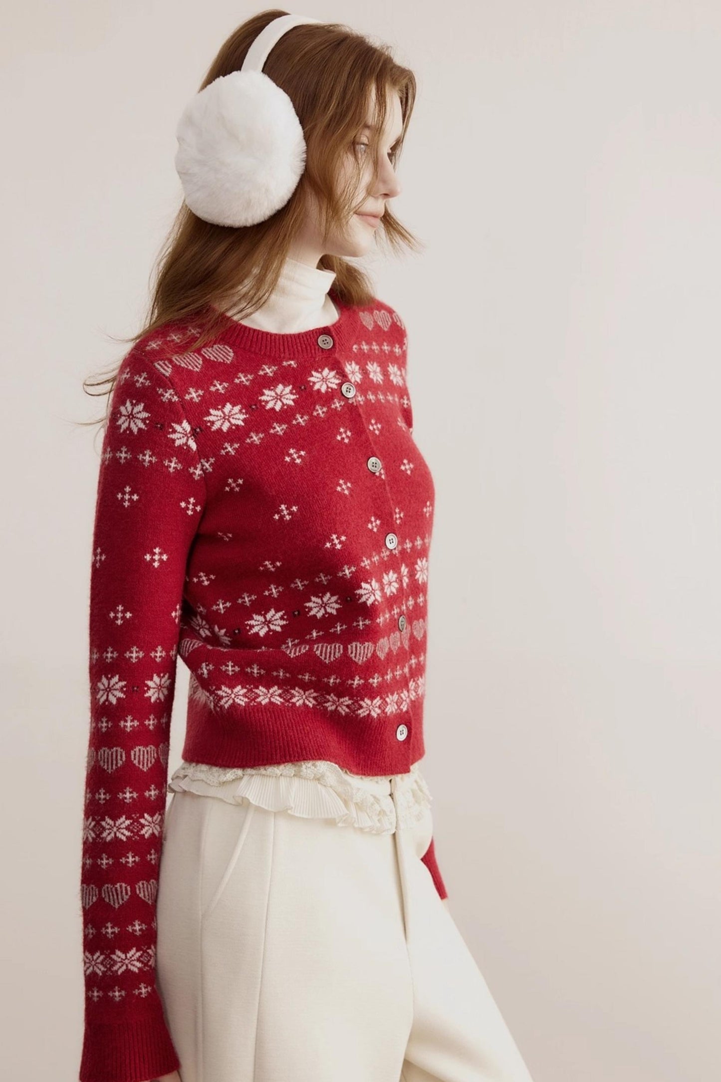 Winter Fair Isle Jacquard Cardigan