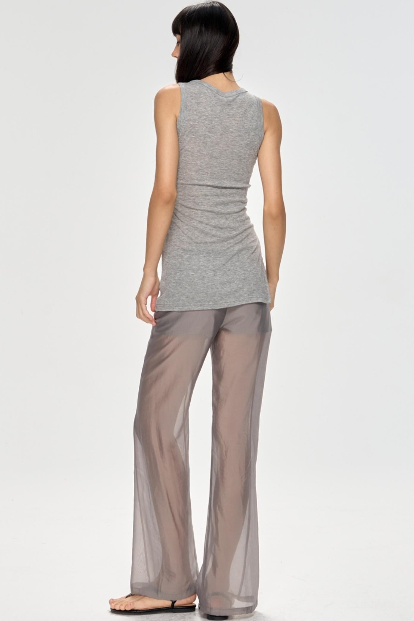 Low-Waist Wide-Leg Trousers