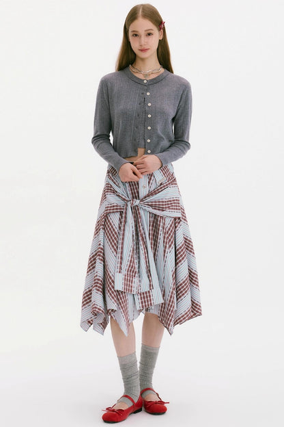 Late Summer Rhapsody Strap Skirt