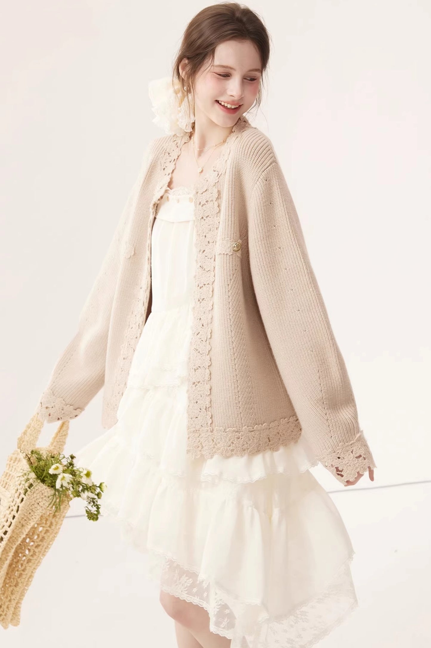 Vintage Embroidered Wool Cardigan