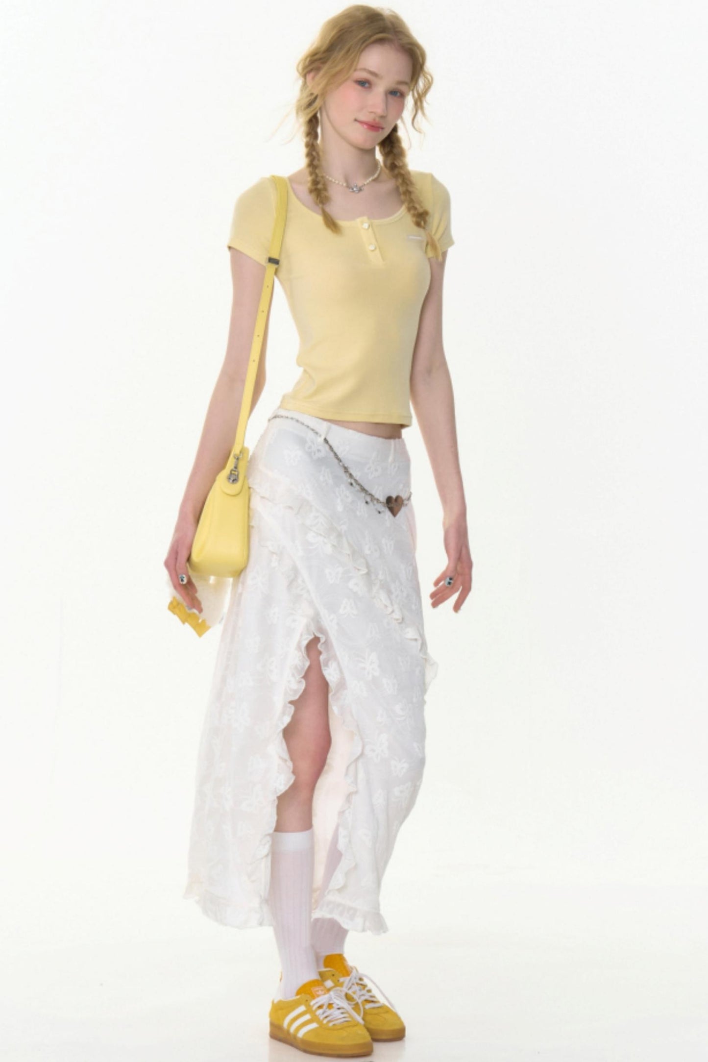 Summer Lace Midi Skirt