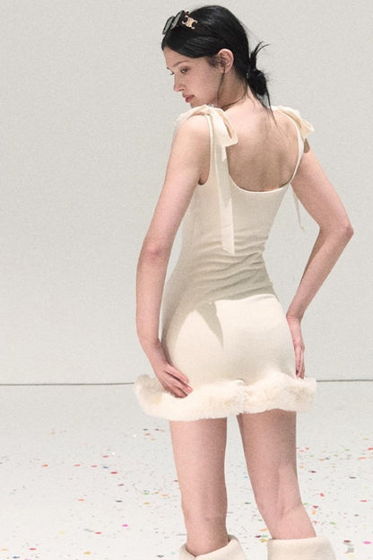 Snowfall Lace Knitted Dress