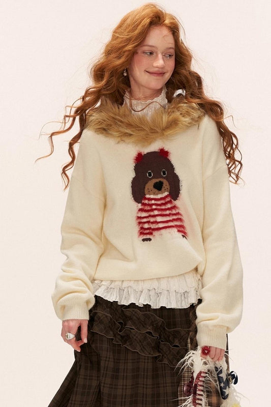 Cute Dog Hooded Sweater