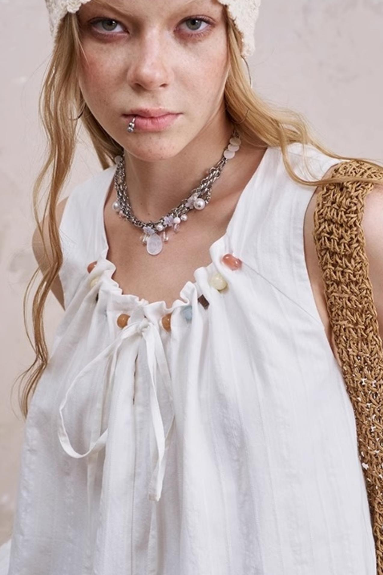 Romantic Sleeveless Ensemble Top