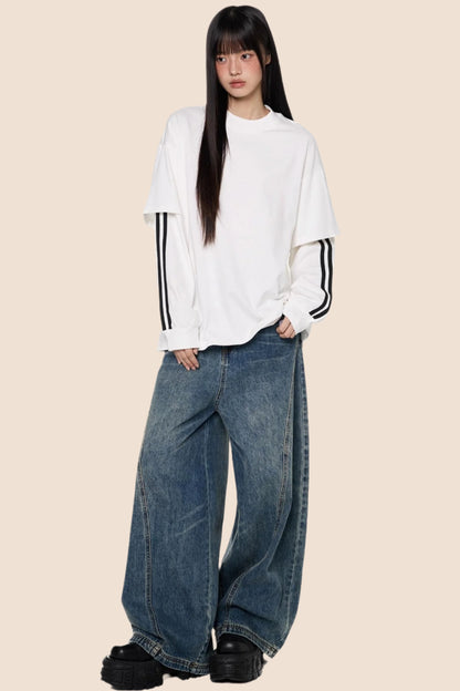 Stripe Long Sleeve Top