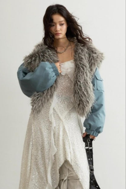 High-Waisted Aviator Jacket