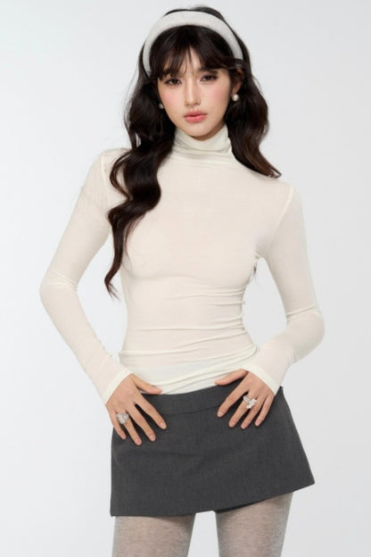Lyocell Wool Rhinestone Top