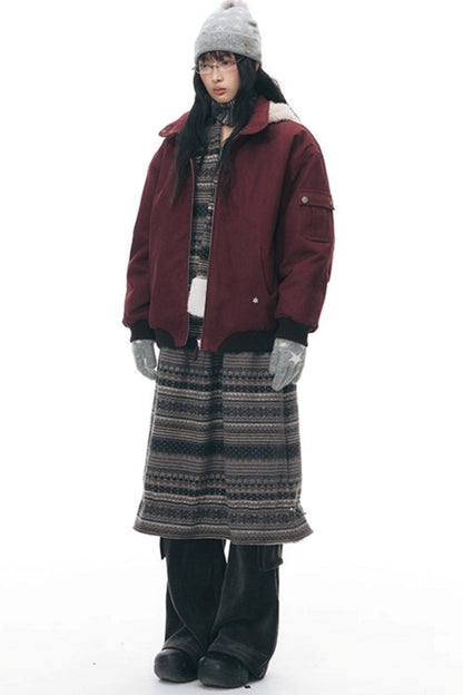 Vintage Red Cotton Jacket