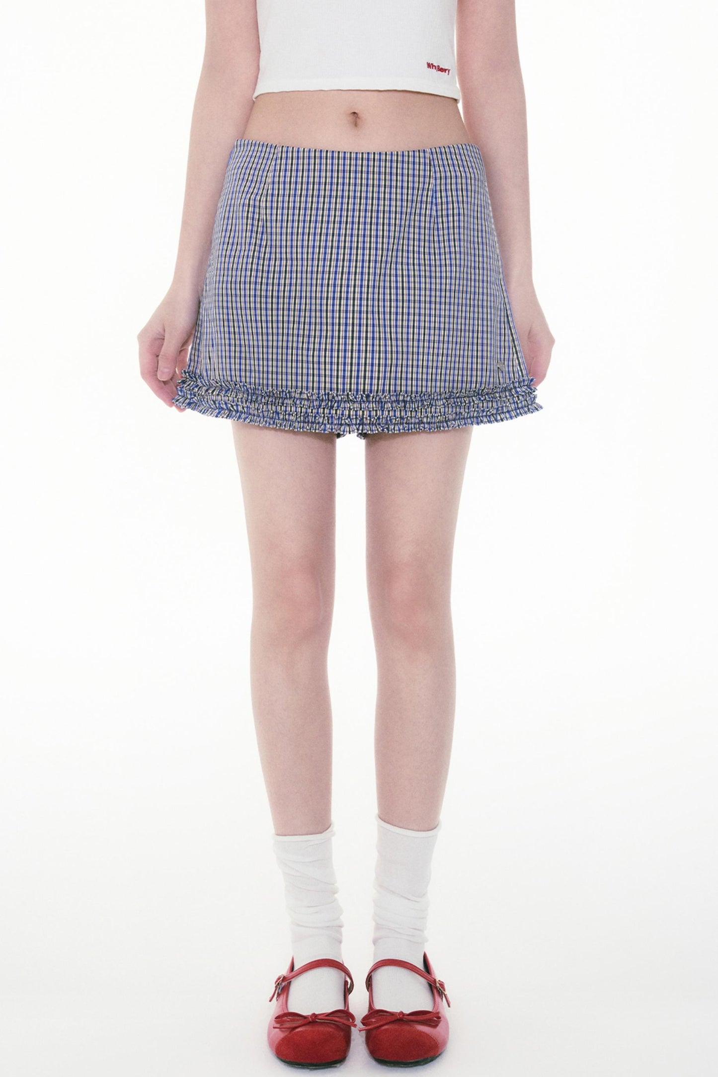 Plaid A-line Skirt