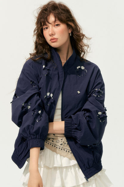 Autumn Cropped Flower Jacket