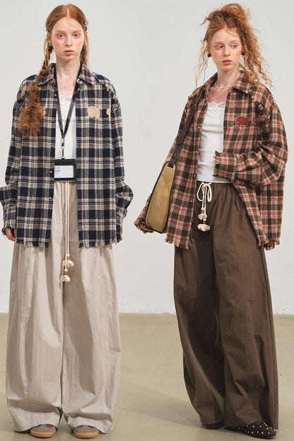 Fun Fringe Plaid Shirt