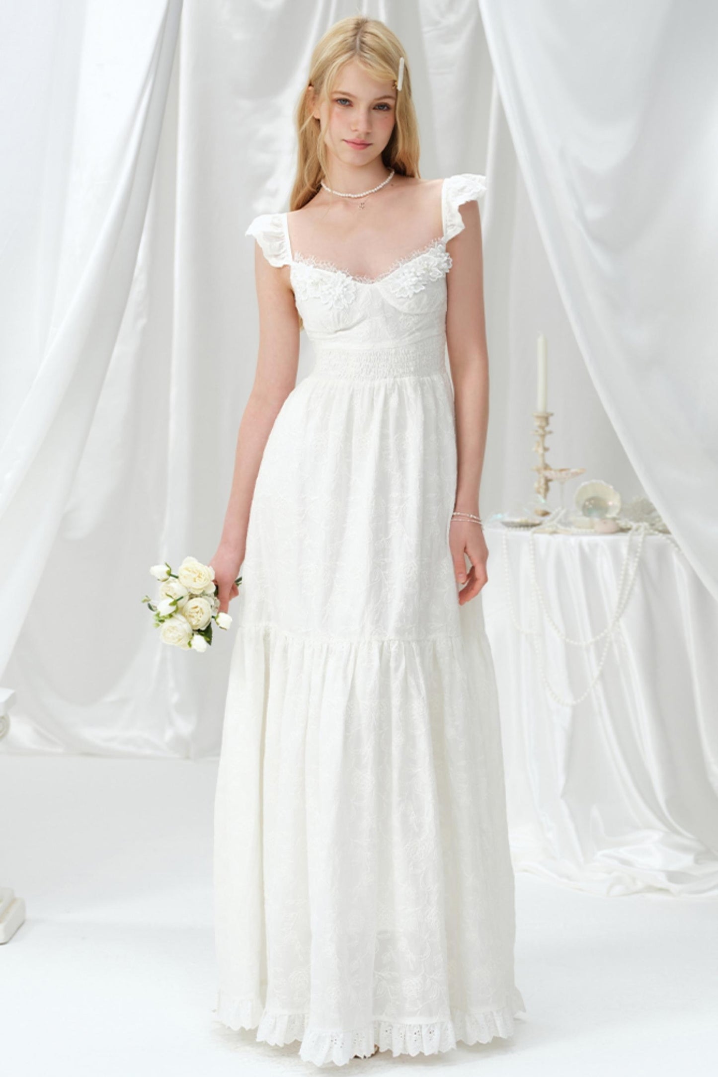 Summer Lace Halter Dress